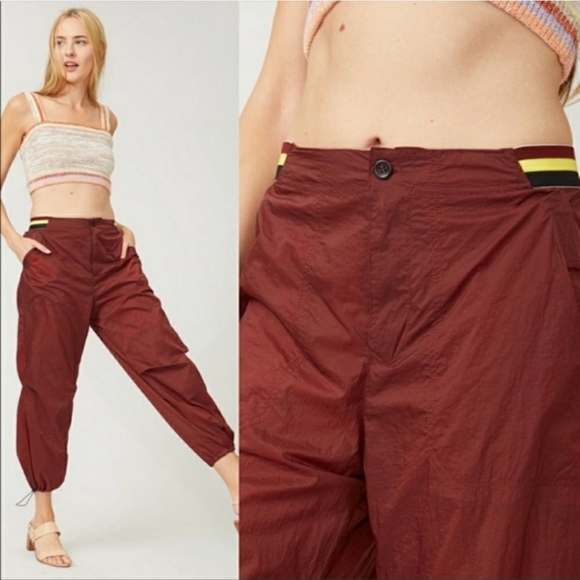 NWT Free People Mahogoney Ripple Sport Pants - Picture 1 of 15